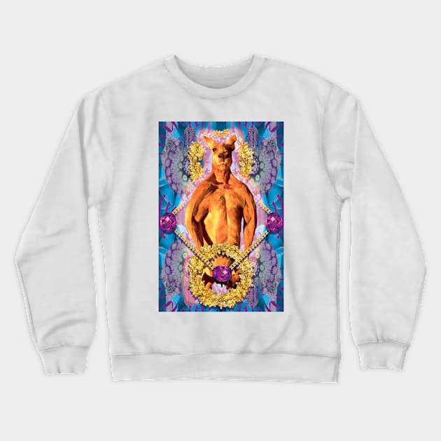 jacked kangaroo Crewneck Sweatshirt by STORMYMADE